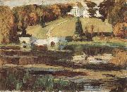 Wassily Kandinsky Lake oil